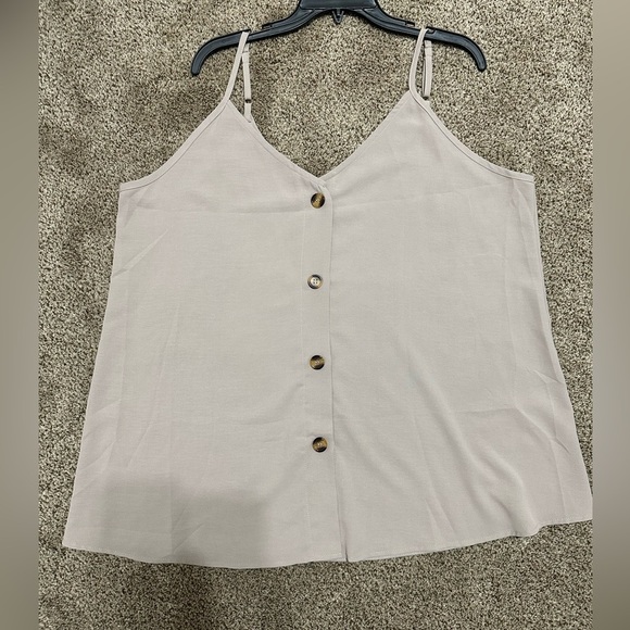 Women's Beige Button-Down Top - Picture 2 of 6